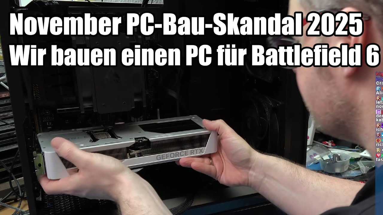 Crackys Bastelnacht - Der kontroverse 1800,- EUR Battlefield 6 PC mit wei&szlig;-silberner Grafikkarte!