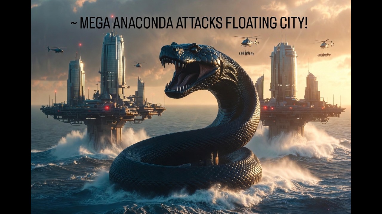 Floating City Under Attack  Colossal Anaconda