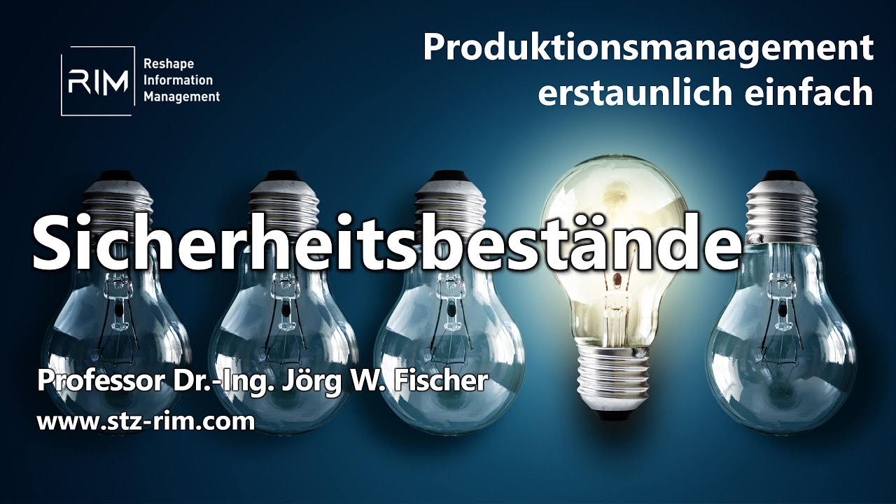 Sicherheitsbestände - Produktionsorganisation: O2D 7- Teil 3