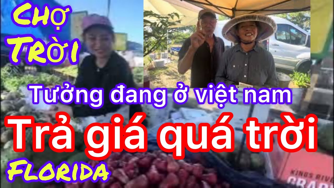 Đã  có  chợ trời ở FLORIDA  rau củ quả trái cây tươi  để phục vụ bà con gần xa