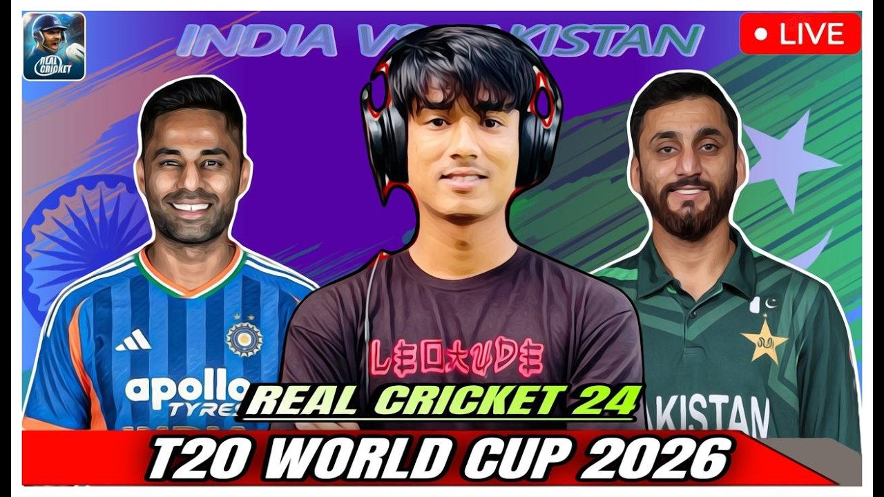Live 🛑 IND VS PAKT20 World Cup 2026 🏆 - Real Cricket 24 Live #shorts #realcricket