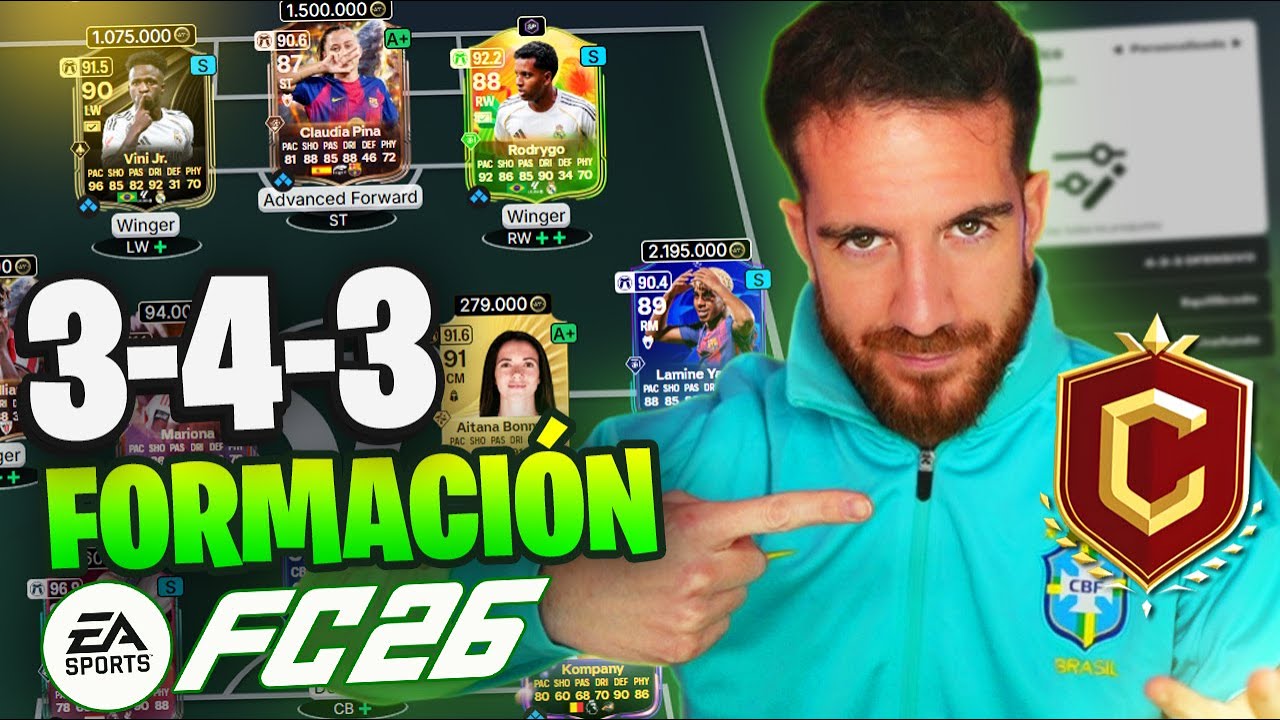 La FORMACION m&aacute;s CHETADA en FC 26 ⚽ MEJOR TACTICA para COMPETIR