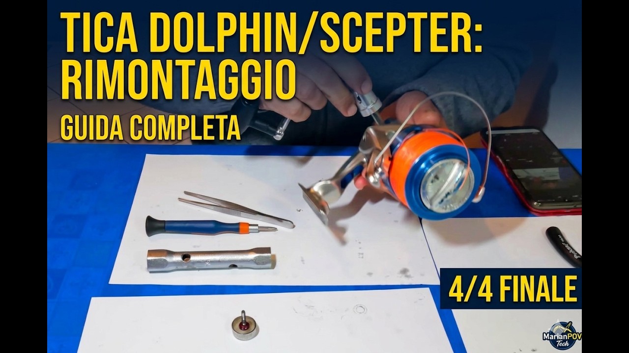COME SMONTARE UN Mulinello Surfcasting   Tica? no problem, segui il tutorial- parte 4 FINE