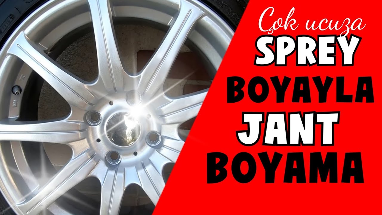 UCUZA JANT BOYAMA NASIL YAPILIR - Sprey boya jant boyama ve yenileme - jant çizik giderme #reklam