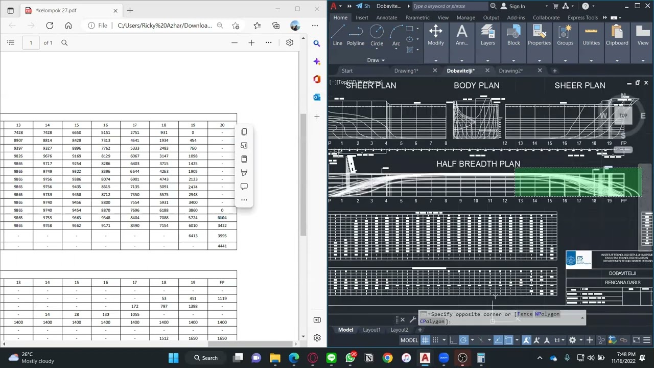 Tutorial Mini Lines plan