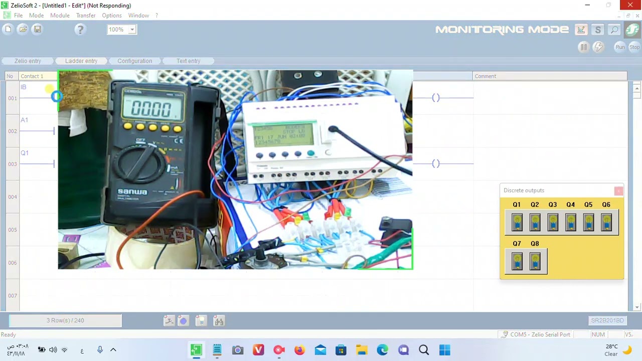اشارة الانلوج عملي بستخدام حساس حراري على plc zelio