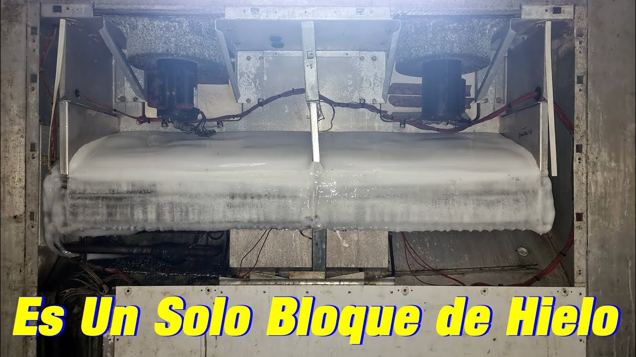 El Evaporador Se Convierto a Un Gran Bloque de Hielo