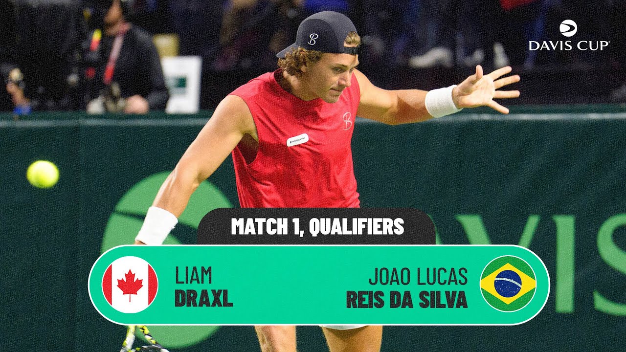 Liam Draxl v Joao Silva | Canada v Brazil | 2026 Davis Cup Qualifiers 1st Round Highlights