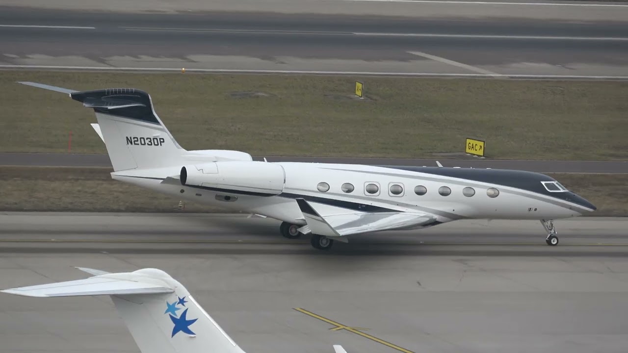 GULFSTREAM G650 N2030P DEPARTING FROM ZURICH 19-1-2026- WEF VISITOR .