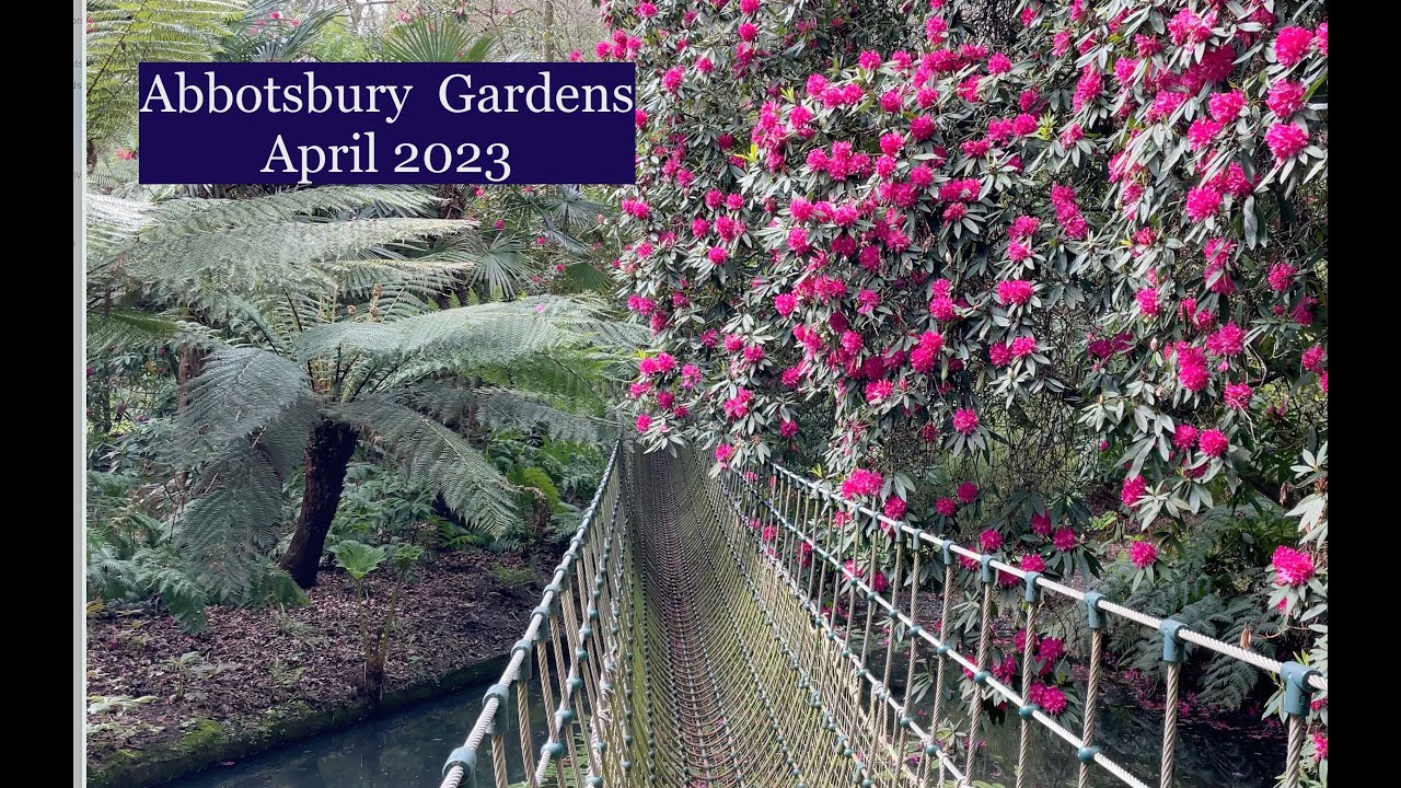 Abbotsbury Gardens Dorset in April 2023.