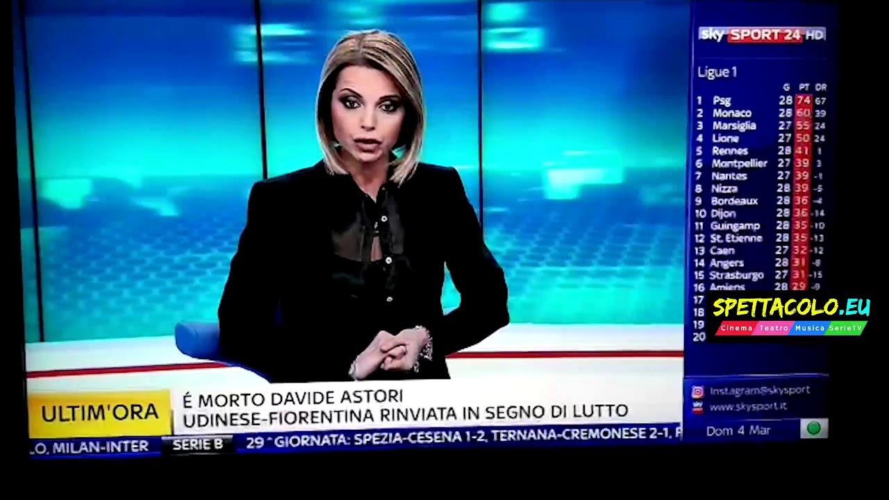 Morto Davide Astori, l'annuncio di Sky Sport 24