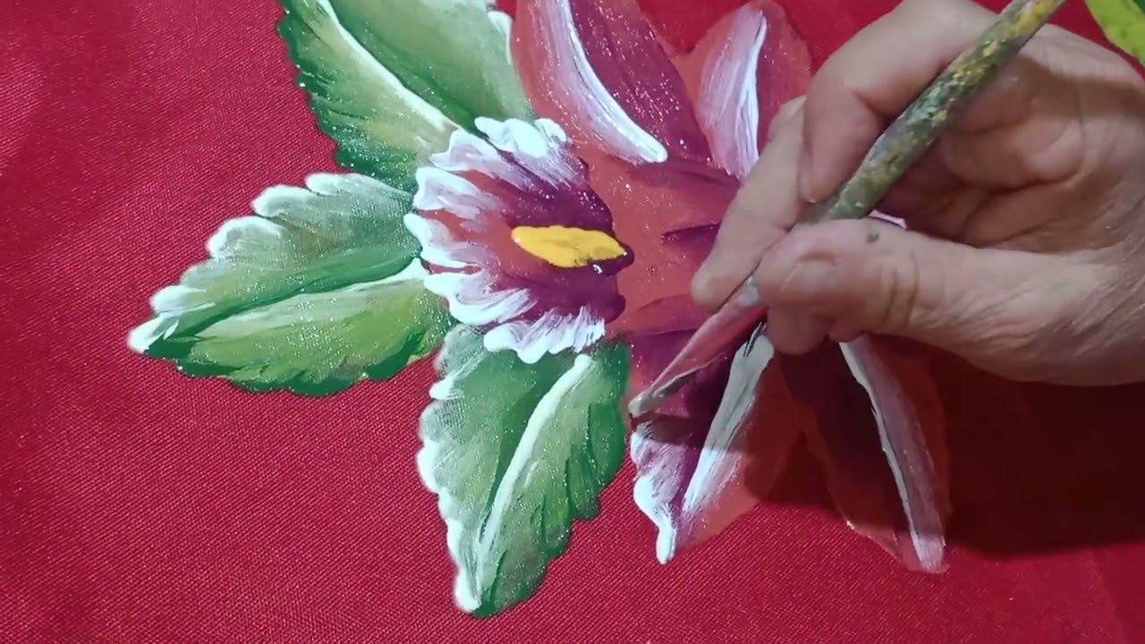 Pintura em tecido, passo a passo bem fácil flores 😻😍 orquídeas ❤️🌹