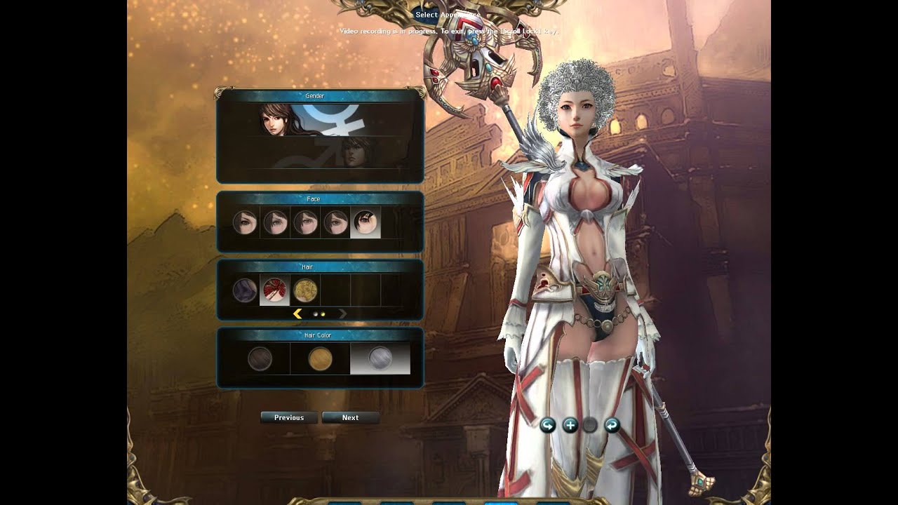 Atlantica Online: character creator - all classes, faces and haircuts