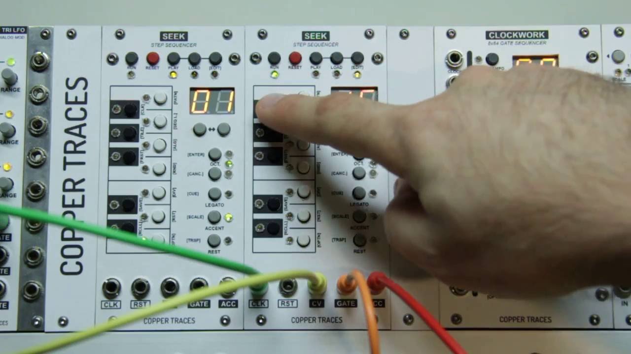 COPPER TRACES Seek Eurorack Sequencer Demo