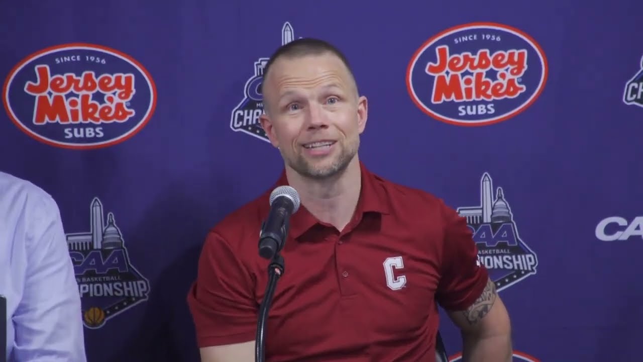 2024 Jersey Mike's CAA MBB Championship: Semi 1 Charleston Press Conference