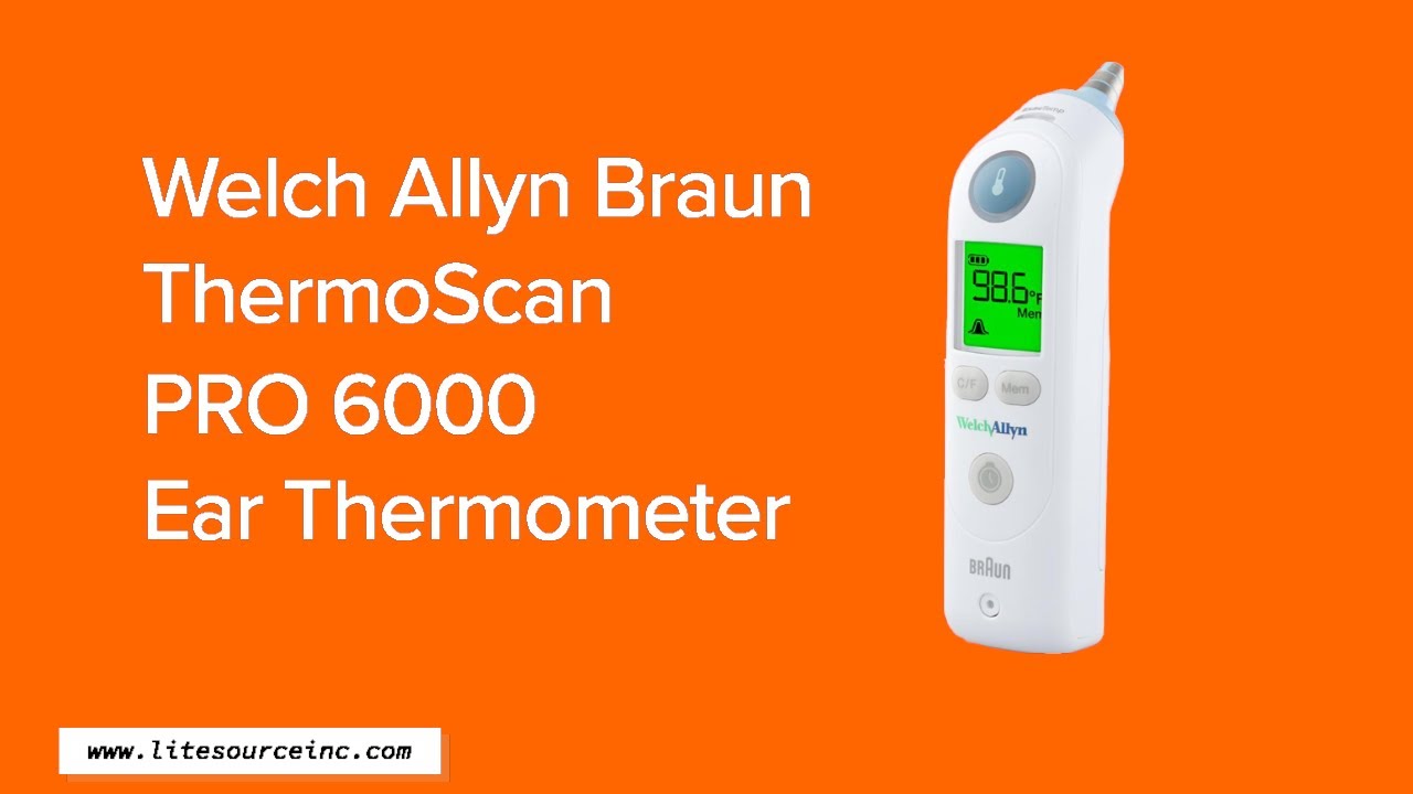 Welch Allyn Braun ThermoScan PRO 6000 Ear Thermometer UNBOXED