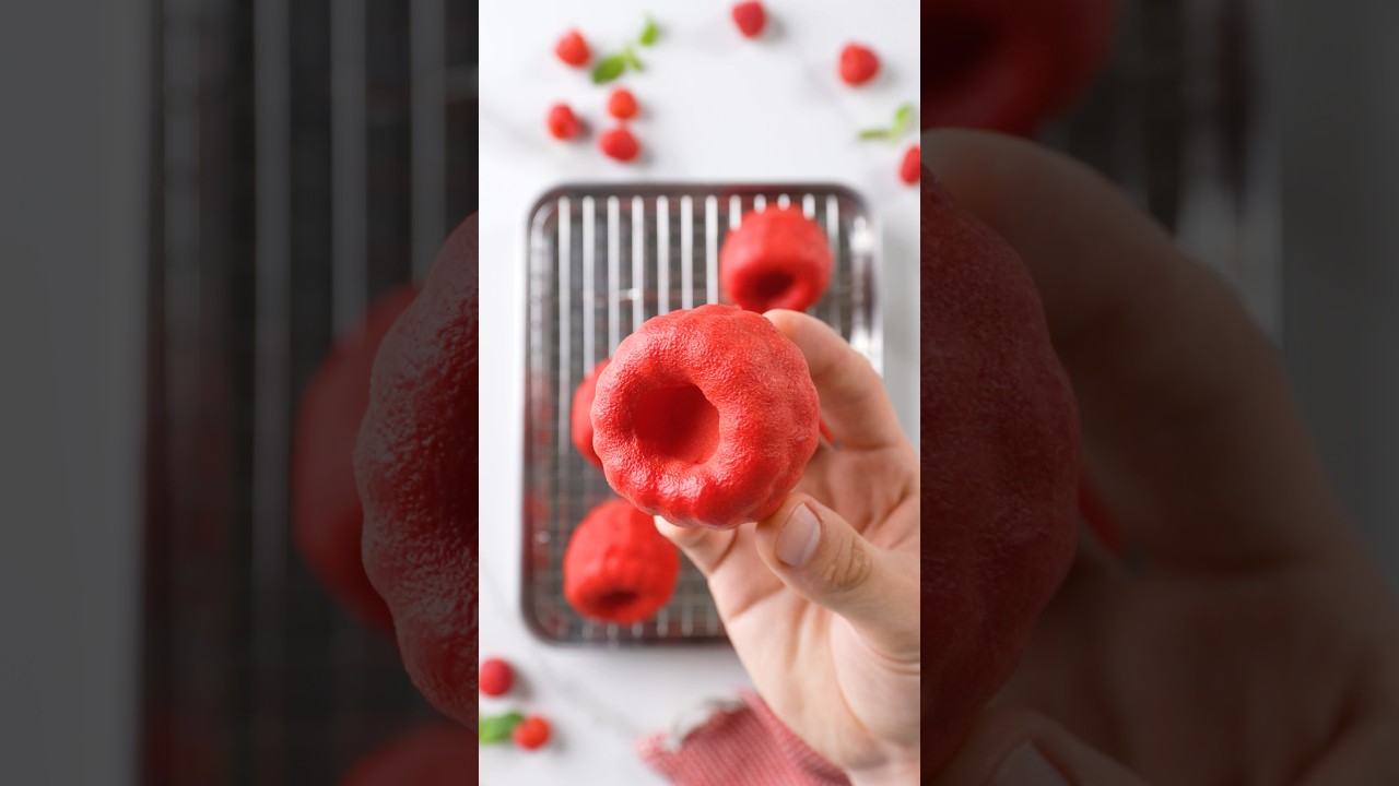 So macht ihr die viralen Himbeeren😍✨