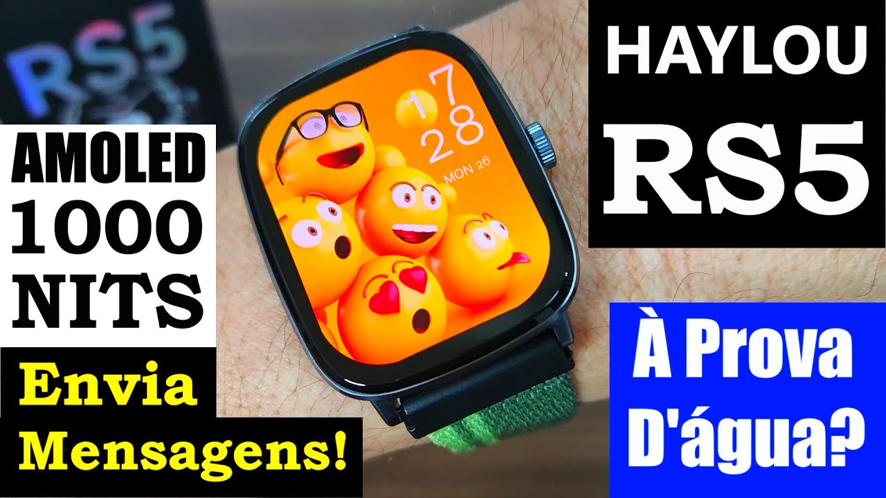 UNBOXING E REVIEW COMPLETO SMARTWATCH HAYLOU RS5! MELHOR QUE O HAYLOU RS4 PLUS E MAIS BARATO!?