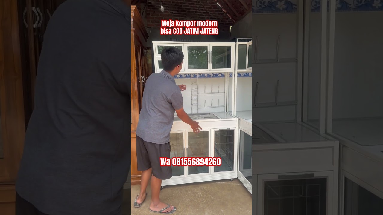 Meja kompor tanam kitchenset modern bisa COD 4 juta #mebelmadiun #kitchenset #fyp #mejakompor #cod