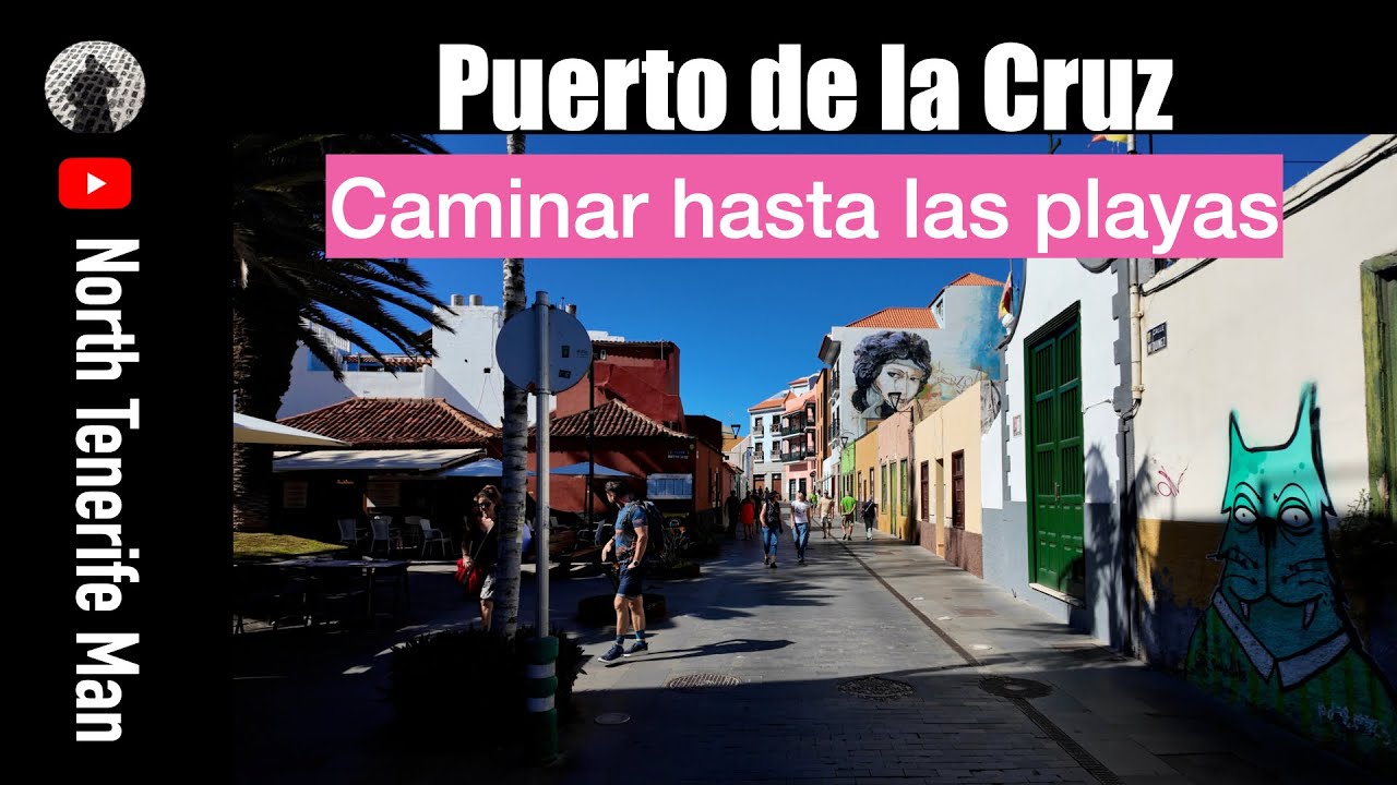 Caminar hasta las playas, Puerto de la Cruz, Tenerife.