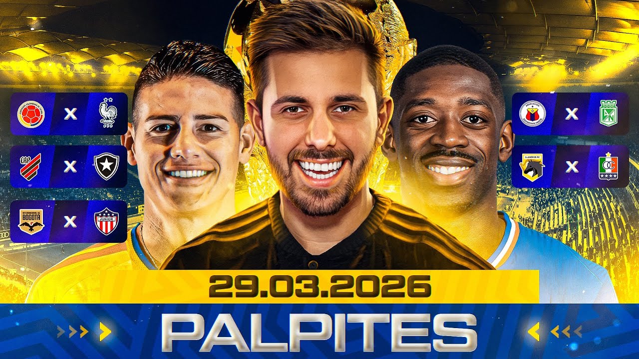 PALPITES DE FUTEBOL DO DIA 29 03 2026 + BILHETE PRONTO E M&Uacute;LTIPLA ODD ALTA