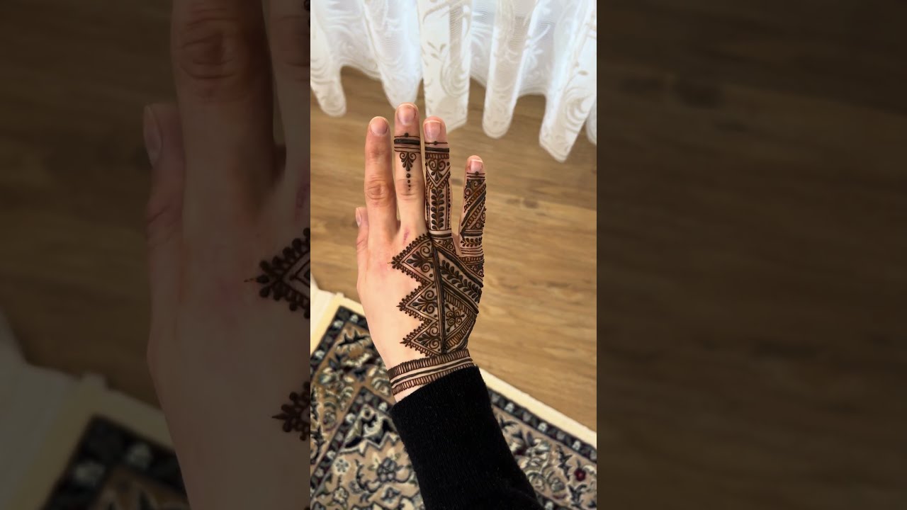 Full beautiful Henna Tutorial - Moroccan Design perfect for every Occasion I using Natural Henna