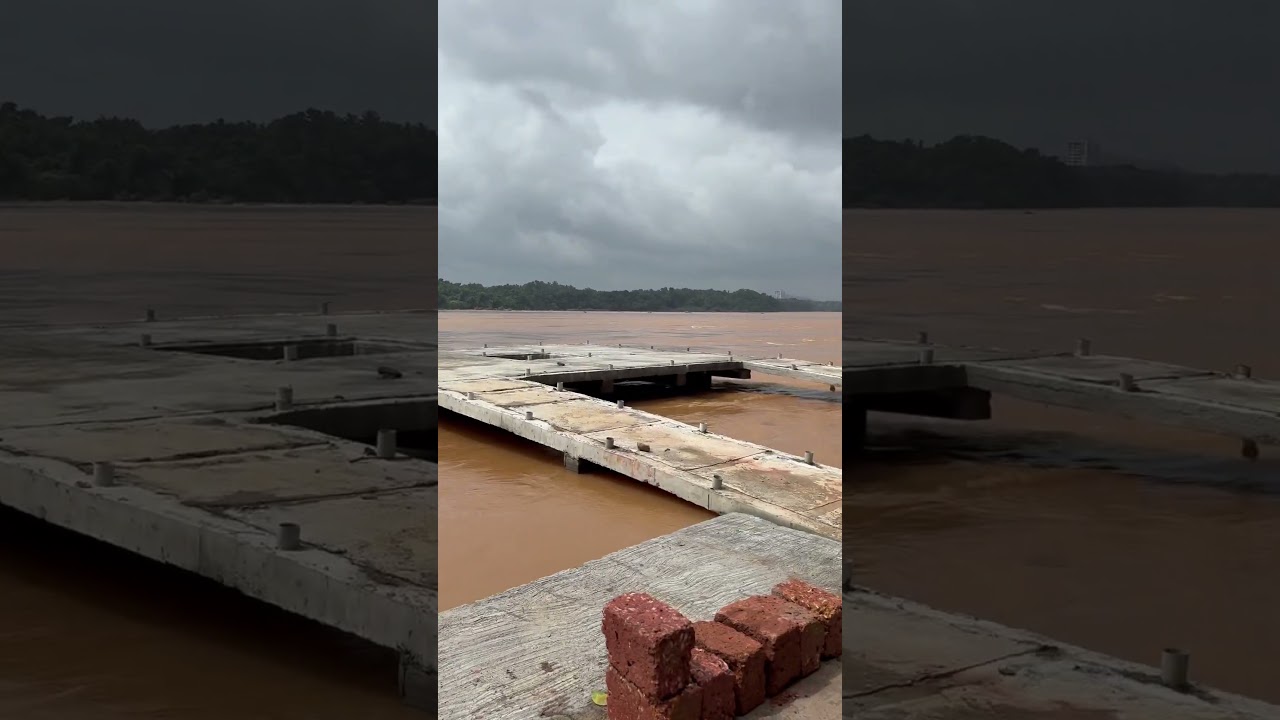 Monsoon Diaries #monsoon #river #travel #riverside #mangalore #rain #monsoonspecial #clouds