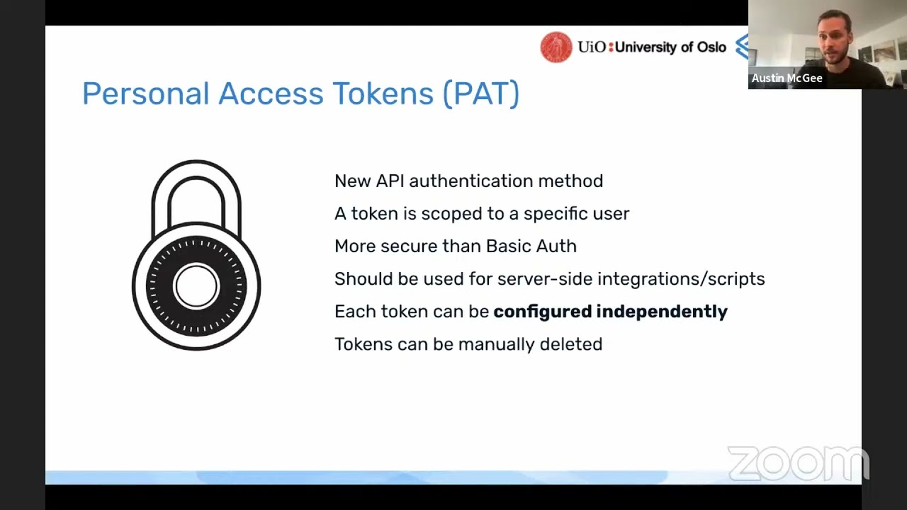 DHIS v2.37 Platform - Personal Access Tokens