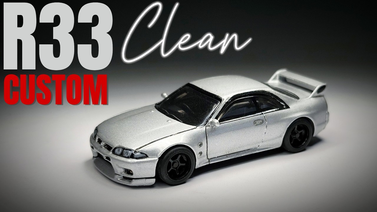 Hot Wheels Nissan Skyline R33 GTR | EASY Clean Built Custom