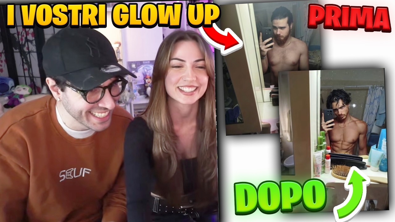REAGISCO ai VOSTRI GLOW UP con LA MIA RAGAZZA *PAZZESCHI*