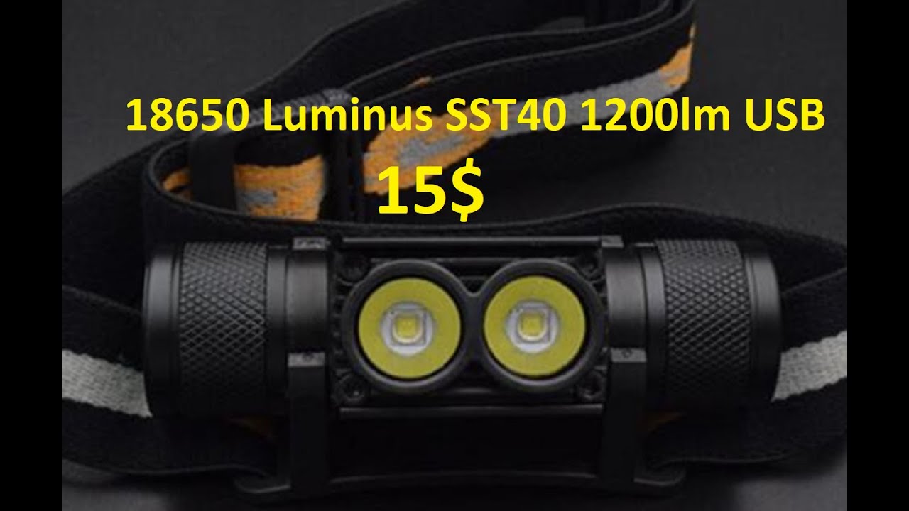 Налобный фонарь Sofirn D25S с 2* Luminus SST40 и micro-USB