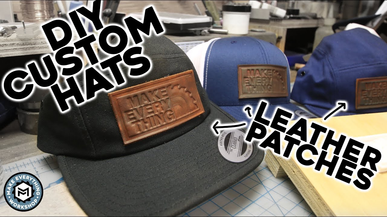 DIY Custom Hats with Leather Patches