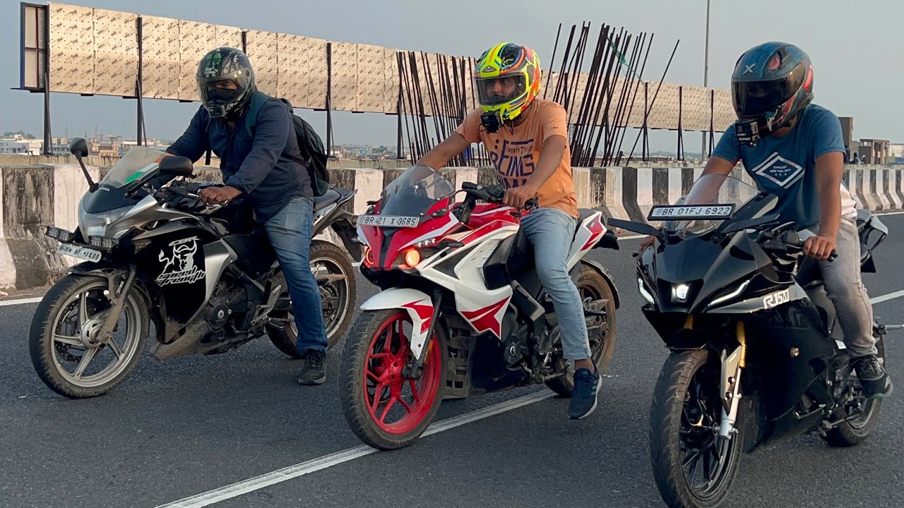 Pulsar Rs200 Vs CBR 250R Vs R15M Race