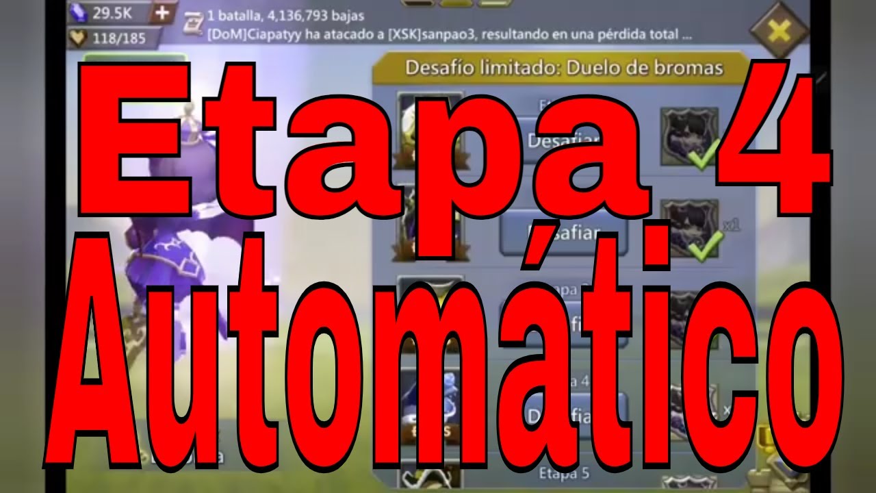 Desafío Limitado Duelo De Bromas Etapa 4 Automático Fácil.