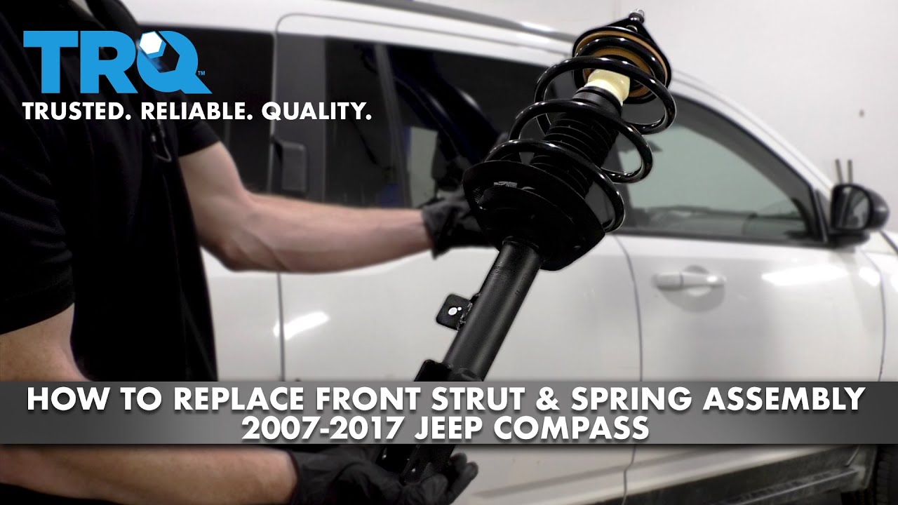 Как заменить переднюю стойку и пружину в сборе на Jeep Compass 2007-2017