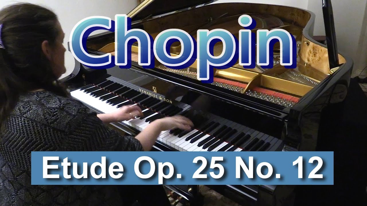 Chopin Etude Op 25 No 12 piano (