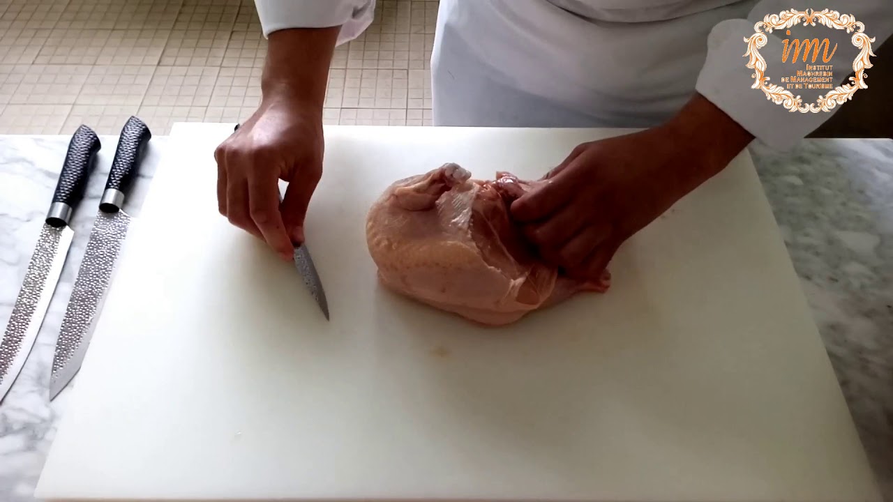 Découper un poulet à cru - imm