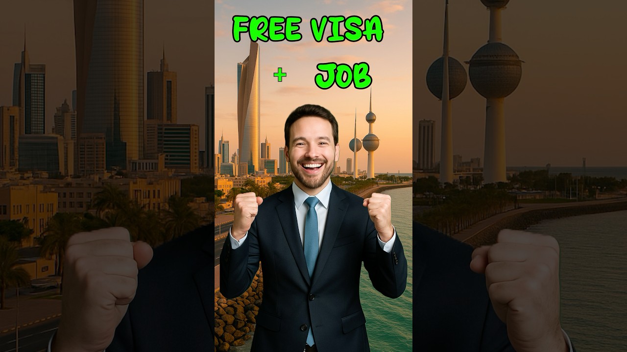 Kuwait 🇰🇼 Free work Visa 😱  #kuwait #ytshorts #workvisa