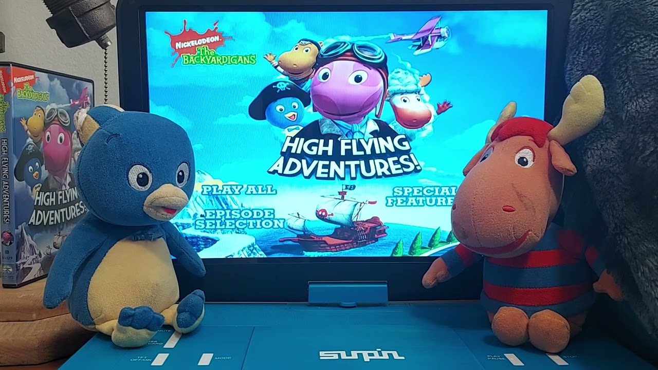 Menu Walkthrough Of The Backyardigans: High Flying Adventures DVD From 2008 🛩🕌⚓️🏔🔦🍕