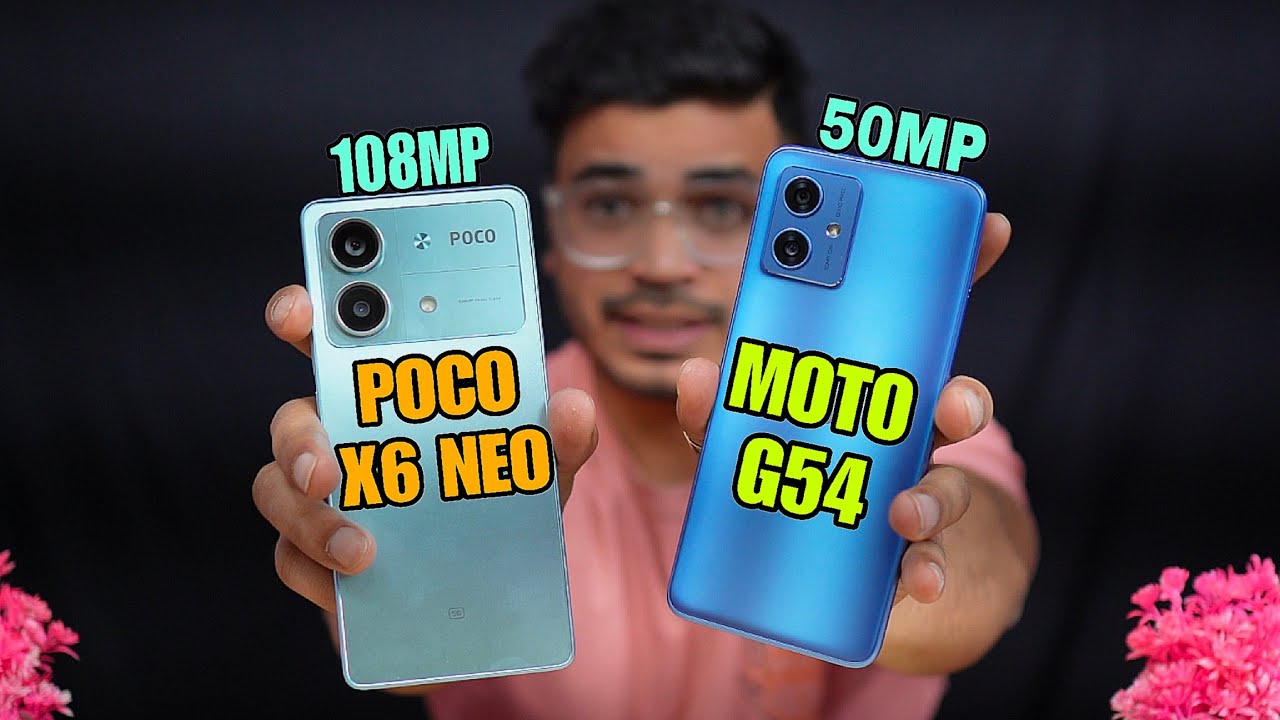 Poco X6 Neo 5G Vs Moto G54 5G Full Comparison 💯🔥 108MP Vs 50MP 💯📸