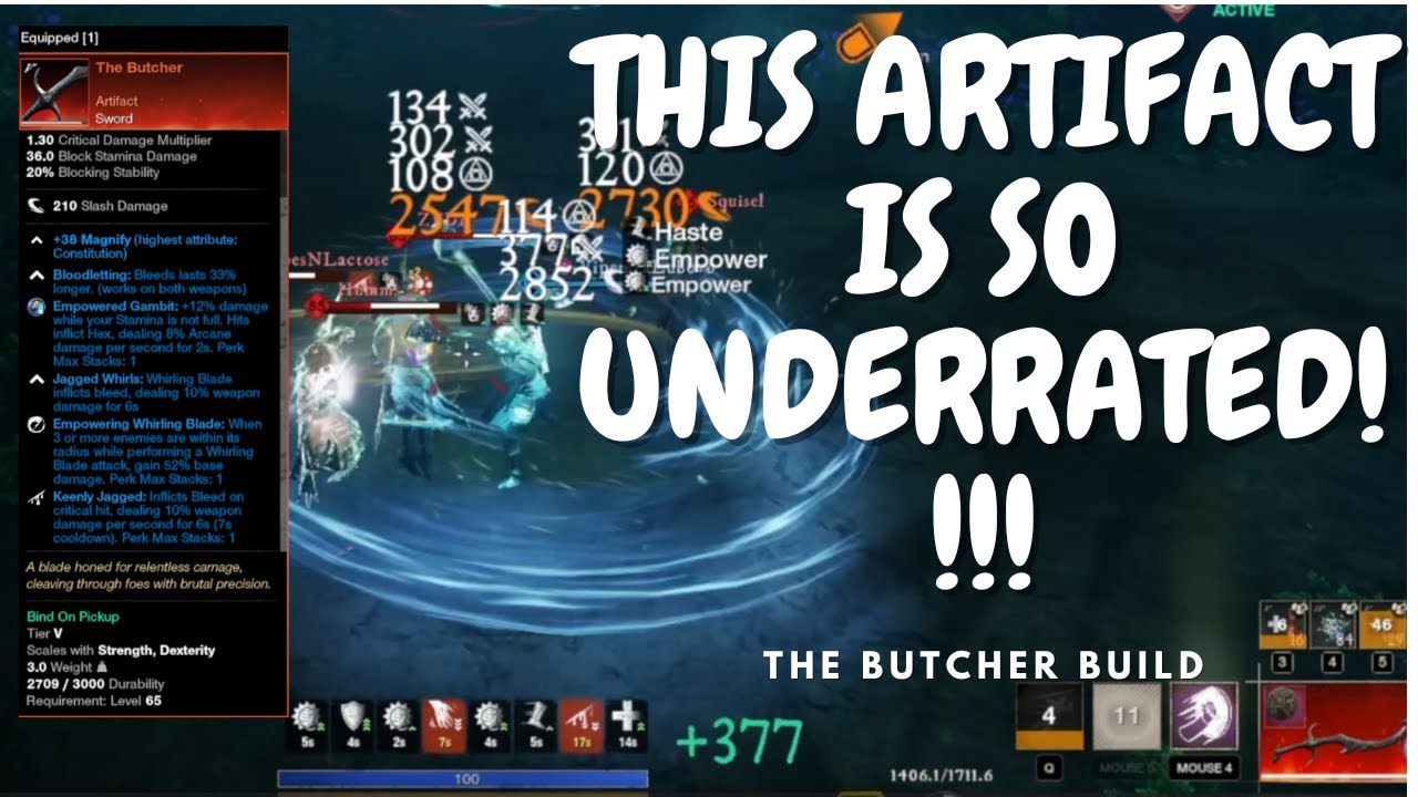 The Butcher Artifact IS SO UNDERRATED! PVP SS/SPEAR Build