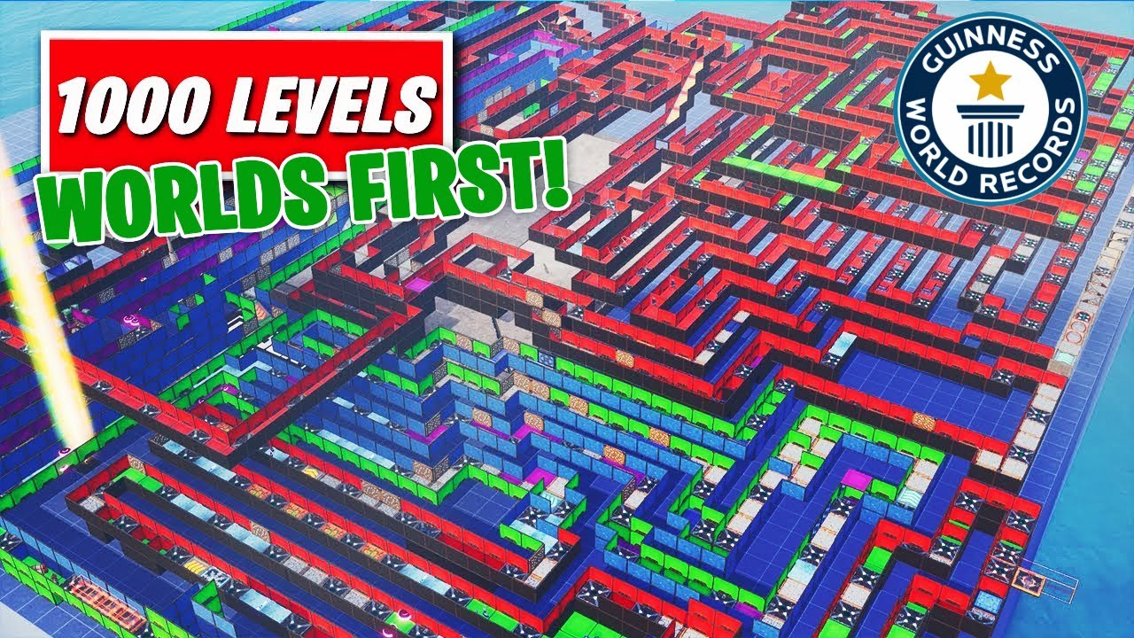 1000 Level DEFAULT Deathrun WORLDS FIRST - Code in Description (Fortnite Creative Mode)