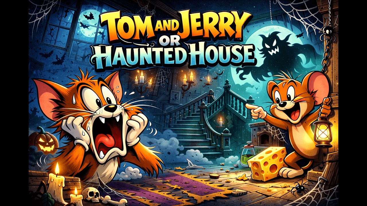 Tom and Jerry Haunted House Comedy 😱👻 | Funny Cartoon Animation for Kids