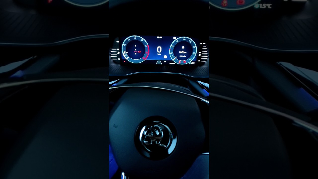 #skoda #octavia virtual #cockpit  digital display interior Fahrercockpit Car Auto design