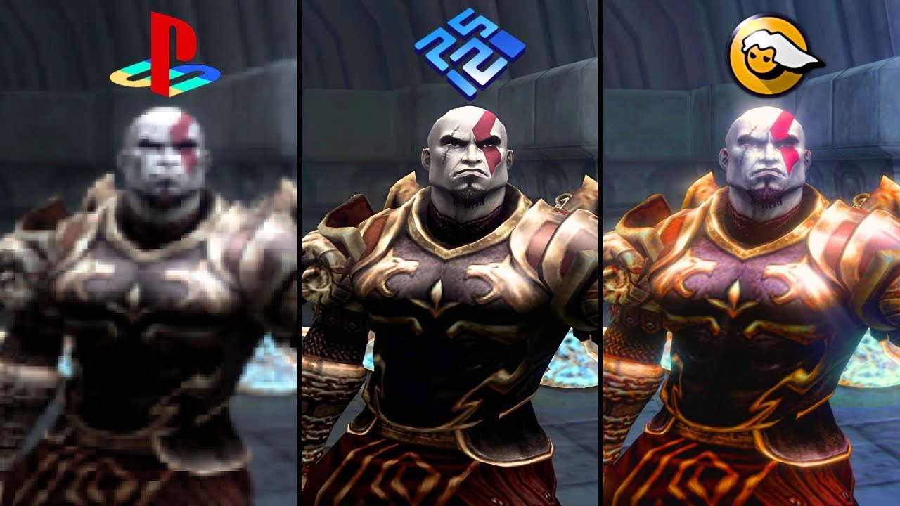 God of War 2 | PS2 vs PCSX2 vs RESHADE | Detailed Graphics Comparison