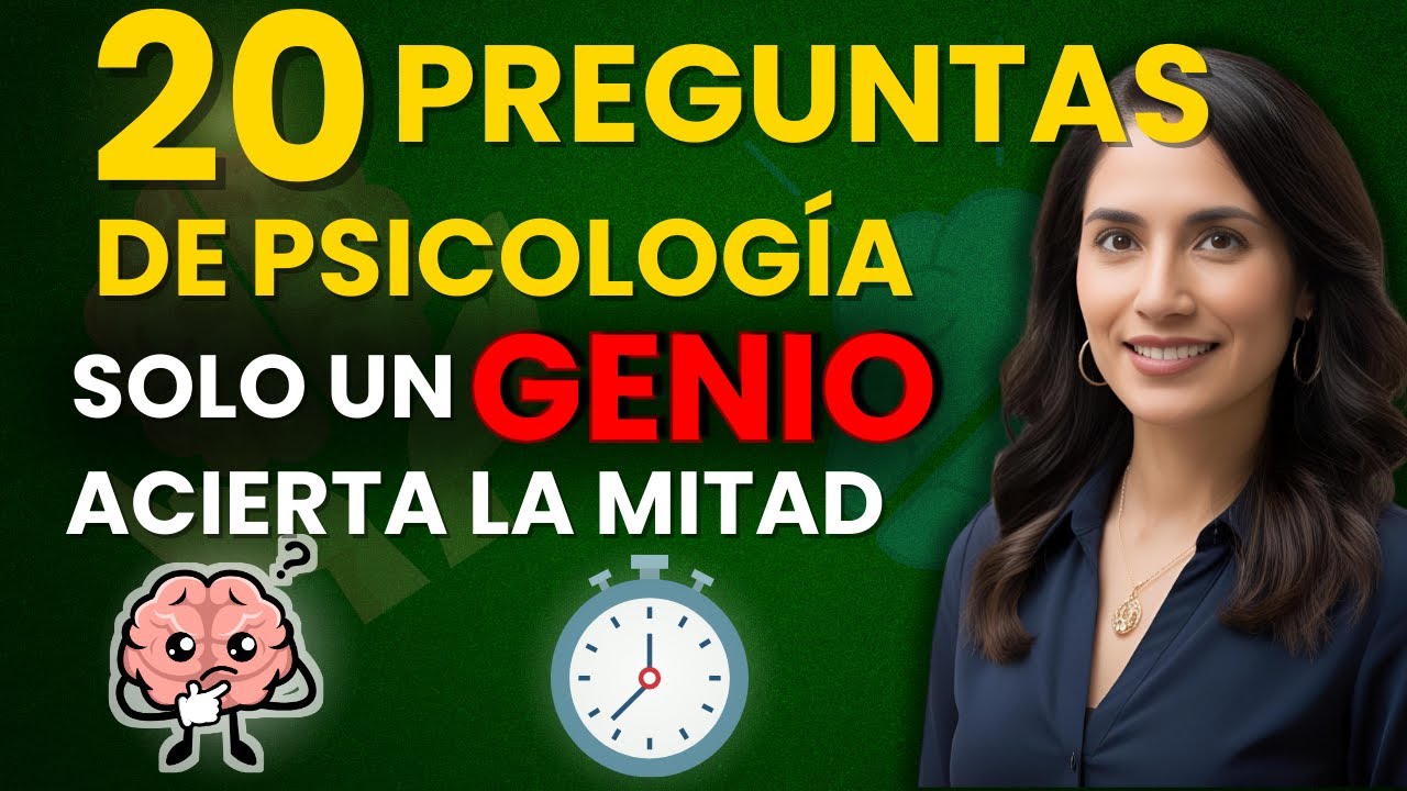 Solo los más inteligentes aciertan estas 20 preguntas de PSICOLOGÍA 🧠