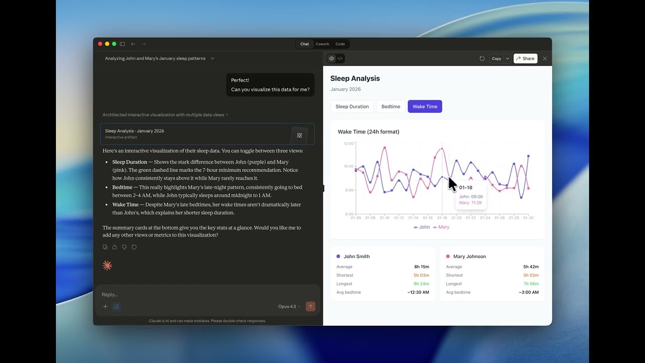 Claude AI Sleep Pattern Analysis with Open Wearables MCP | Sleep Quality Comparison Demo