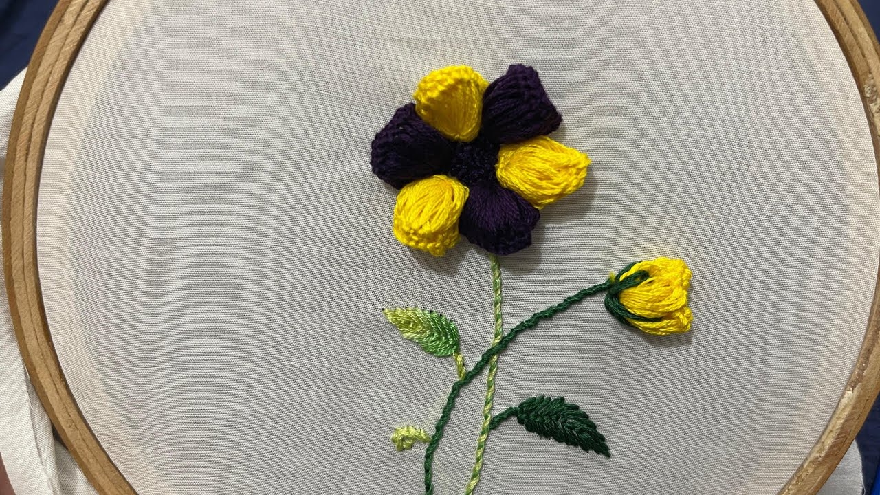 Beautiful hand embroidery ideas پنسل کے ساتھ خوبصورت ہاتھ سے بنائی گئی کڑھائی