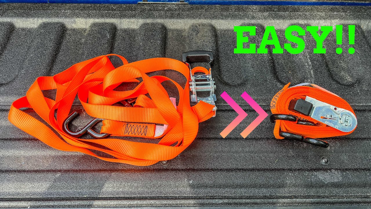 The best way to wrap and store your ratchet straps￼