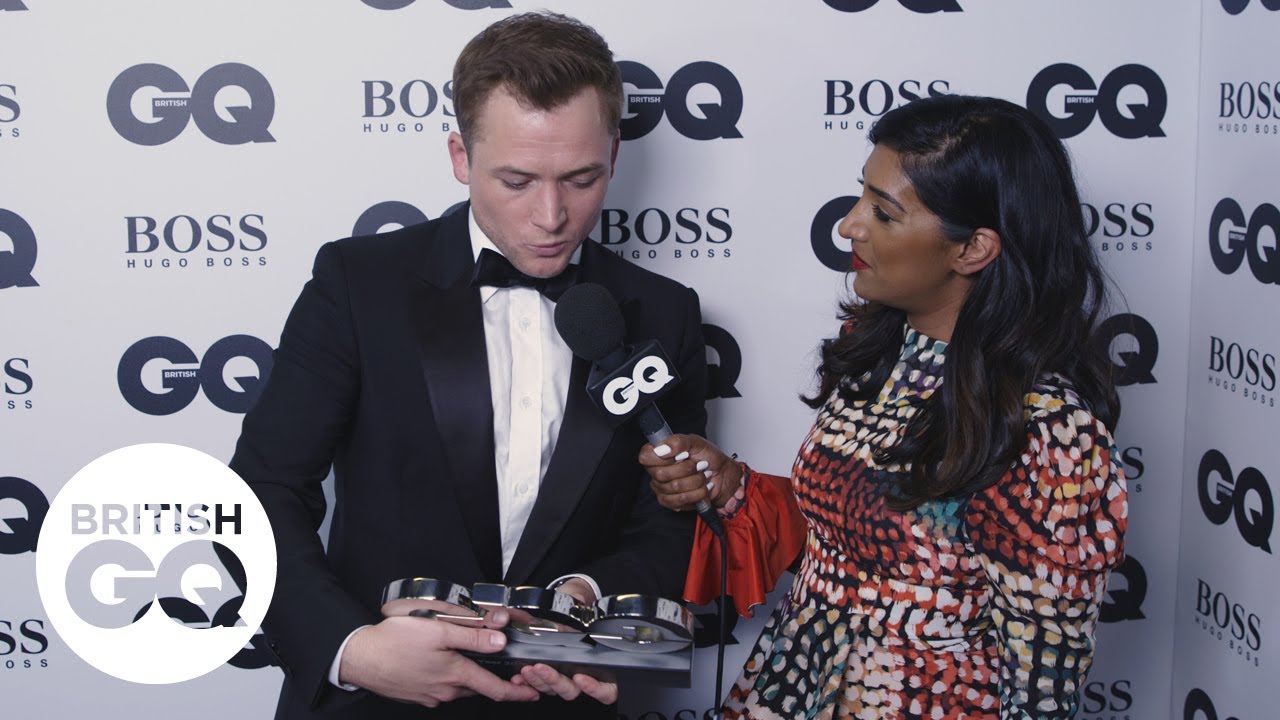 Taron Egerton at the GQ Awards: ‘It’s lovely to see my friend Richard Madden’ | British GQ